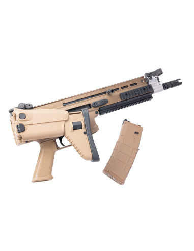 SCAR-L GUN MODIFY MWS TAN GBBR