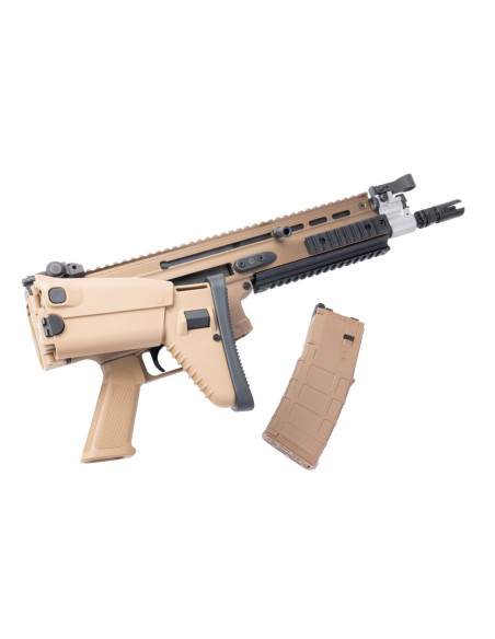 SCAR-L GUN MODIFY MWS TAN GBBR