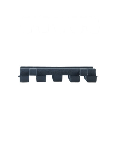 CACHE RAIL SLOTS AVEC MAINTIENT DE CABLES NOIR