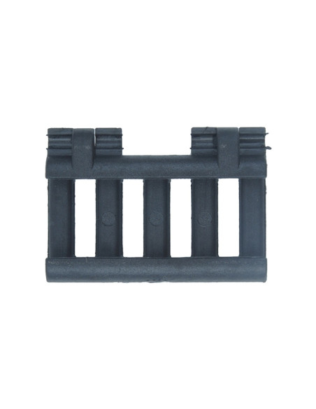 CACHE RAIL SLOTS AVEC MAINTIENT DE CABLES NOIR