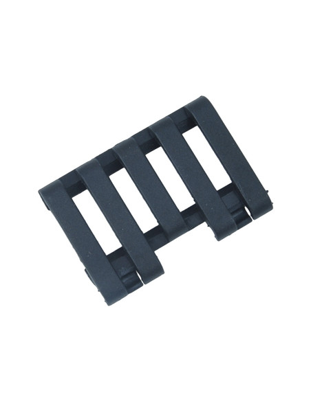 CACHE RAIL SLOTS AVEC MAINTIENT DE CABLES NOIR