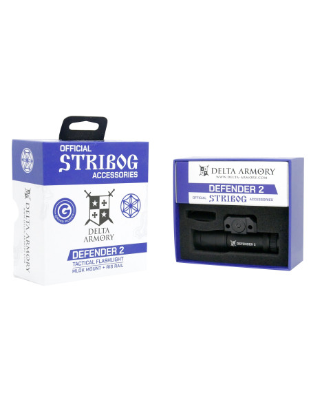 LAMPE STRIBOG NOIR DEFENDER 2 PICATINNY & MLOCK