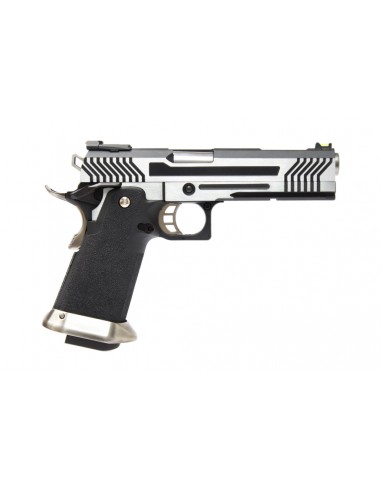 Réplique GBB Hi-Capa HX1101 AWC Silver Full Metal
