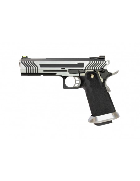 Réplique GBB Hi-Capa HX1101 AWC Silver Full Metal
