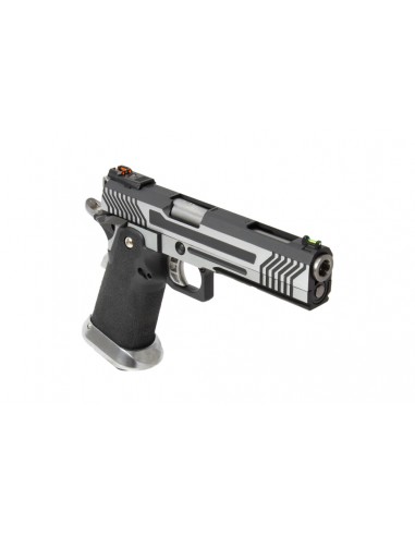 Réplique GBB Hi-Capa HX1101 AWC Silver Full Metal