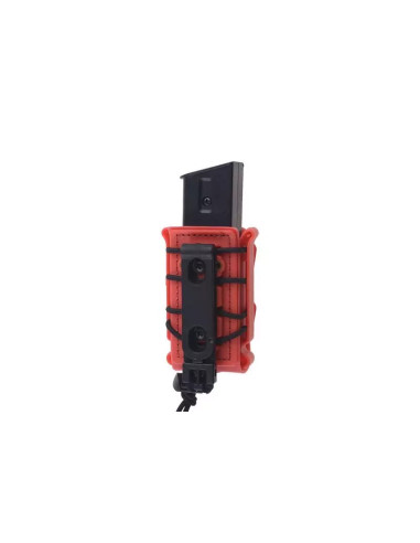 POCHE 9 MM RIGIDE ROUGE VIF