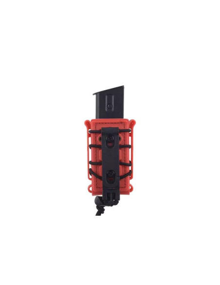 POCHE 9 MM RIGIDE ROUGE VIF