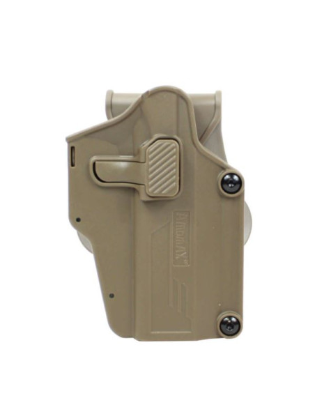 HOLSTER AMOMAX UNIVERSEL DROITIER DARK EARTH